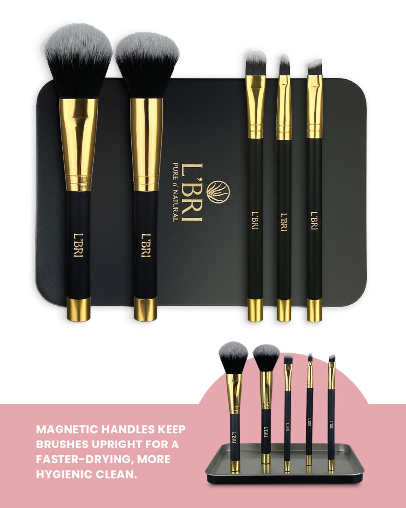 5-Piece Brush Set with Travel Case