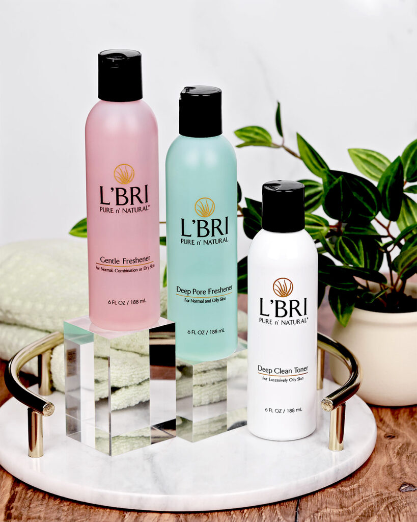 L'BRI's complete line of Fresheners and Toner